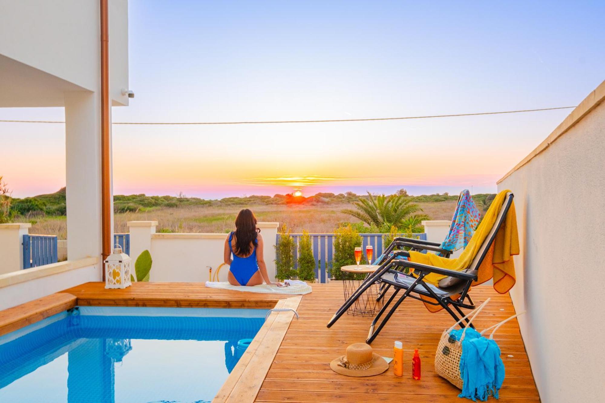 Villette Lux Fronte Spiaggia - Torre Pali Dış mekan fotoğraf