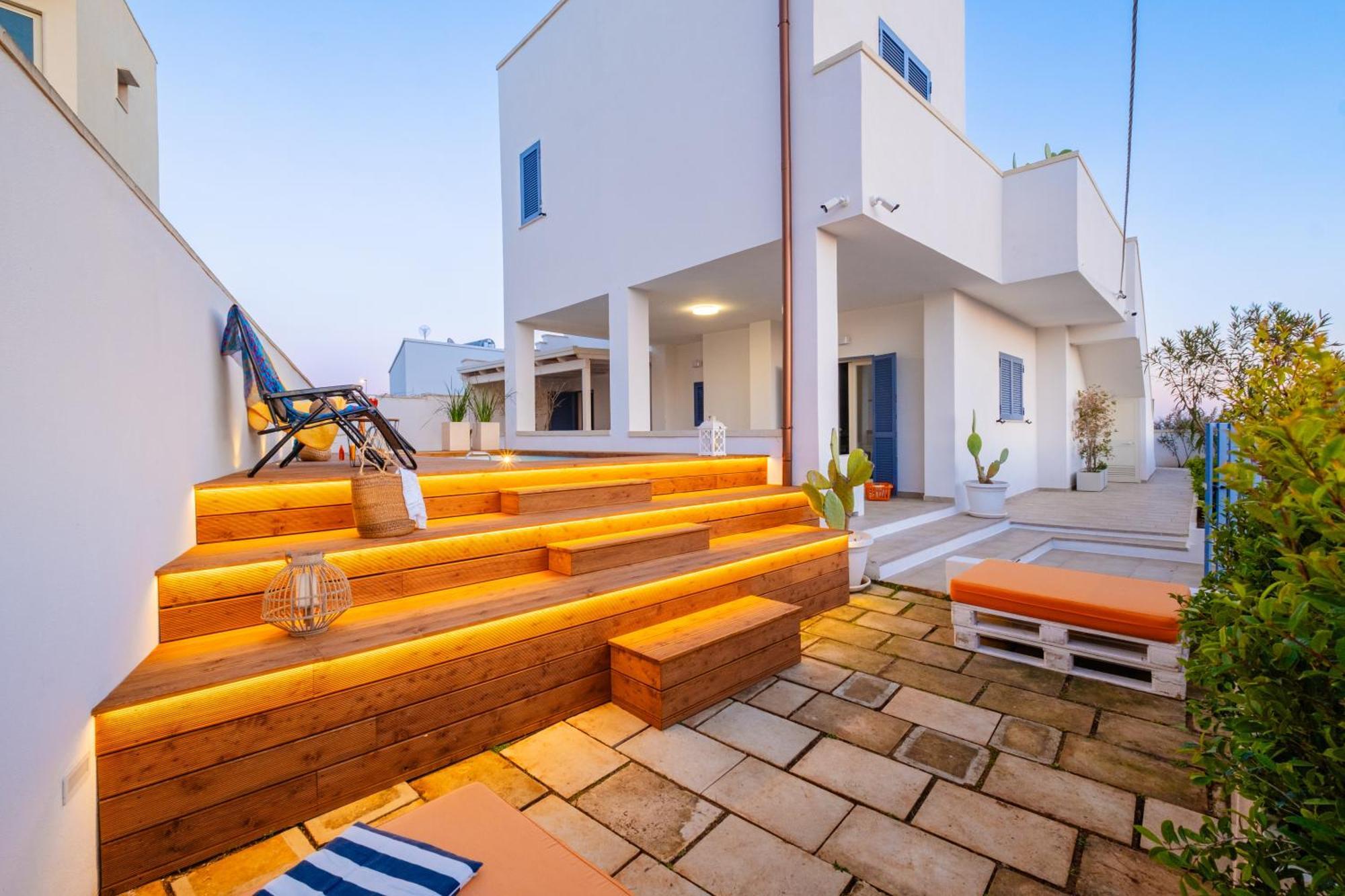 Villette Lux Fronte Spiaggia - Torre Pali Dış mekan fotoğraf